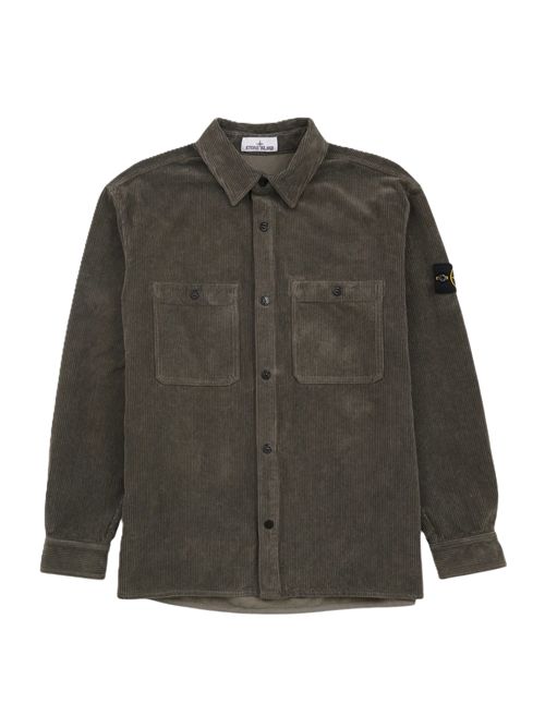 Stone Island corduroy patch-pocket shirt cement Stone Island | K2S151200012S0212V006B